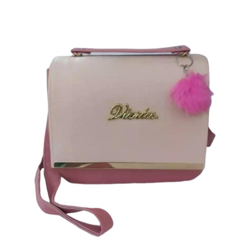 Ivory Gold Logo Shoulder Bag for Girls