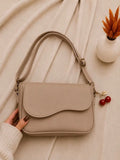 Women's Leather Plain Shoulder Bag