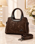 Women's Leather Plain Shoulder Bag