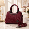 Women's Leather Plain Shoulder Bag