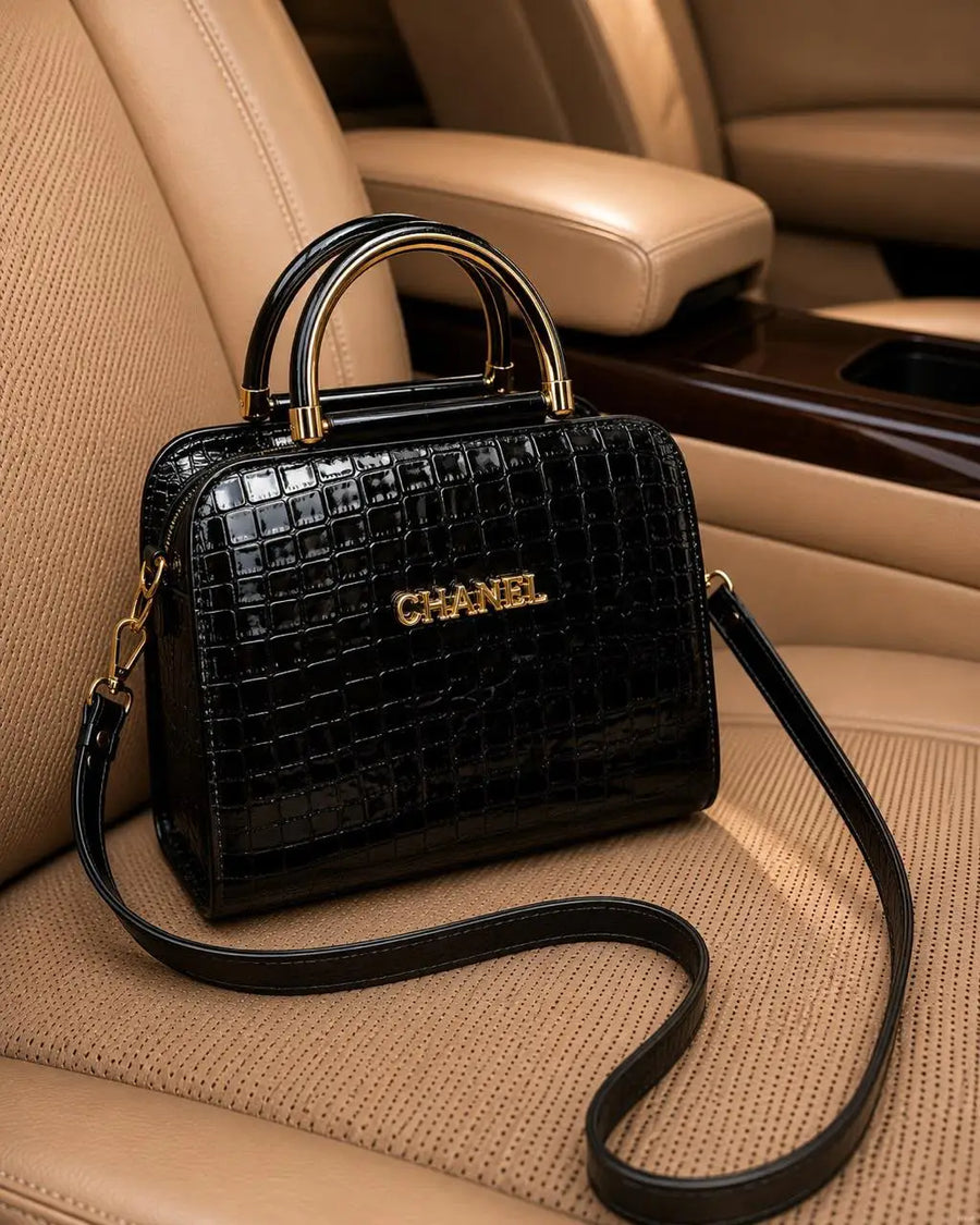 Women's Leather Plain Shoulder Bag