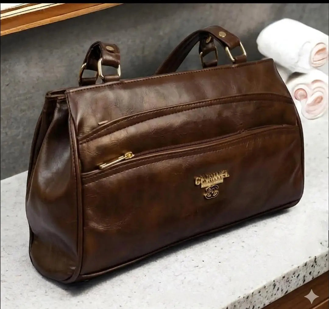 Women's Rexine Plain Shoulder Bag