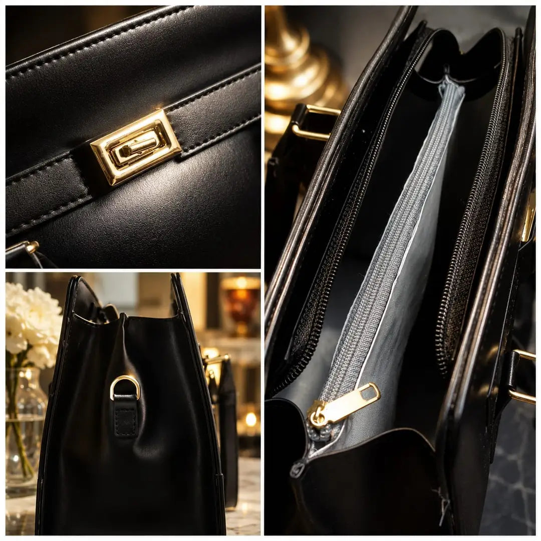 Women's Rexine Plain Hand Bag