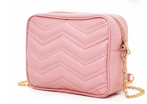 Girl's Faux Leather Textured Fancy Clutch